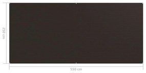 Χαλί Σκηνής Καφέ 250 x 550 εκ.