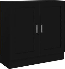 vidaXL Βιβλιοθήκη Μαύρη 82,5 x 30,5 x 80 εκ. Επεξ. Ξύλο