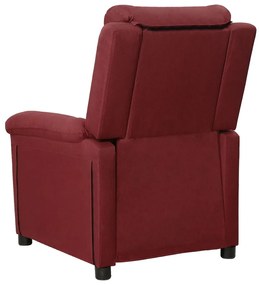 vidaXL Πολυθρόνα Ανακλινόμενη Μπορντό Υφασμάτινη