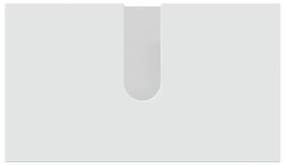 vidaXL Σετ Επίπλων Μπάνιου Επιτοίχιο 2 pcs Υψηλής γυαλάδας λευκό