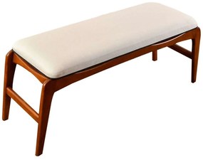 Σκαμπό Touch 998VOW1176 120x40x45cm Cream-Walnut