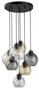 Κρεμαστό Φωτιστικό Οροφής 7xE27 Γυαλί Cubus TK Lighting 10246 Πολύχρωμο