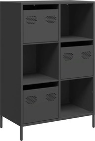 vidaXL Ντουλάπι Μαύρο 68x39x103,5 εκ. από Χάλυβα