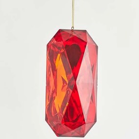 Χριστουγεννιάτικο Στολίδι Διαμάντι 600-44117 7x5,5x14,5cm Red