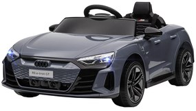 HOMCOM Ηλεκτρικό αυτοκίνητο για παιδιά με τηλεχειριστήριο, ζώνη ασφαλείας, κόρνα, μουσική, προβολείς, έως 5 km/h, 3-5 ετών, Γκρι