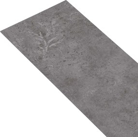 vidaXL Πλάκες Δαπέδου 36 pcs Σκυρόχρωμο Γκρι 5,02 m² PVC