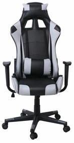 Καρέκλα gaming Mesa 312, Γκρι, Μαύρο, 125x70x67cm, 19 kg, Με μπράτσα, Με ρόδες, Μηχανισμός καρέκλας: Κλίση | Epipla1.gr