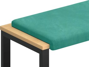 vidaXL Μαξιλάρι πάγκου Βελούδο Τιρκουάζ Βάθος 35 εκ.