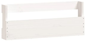Παπουτσοθήκη Επιτοίχια 2 τεμ. Λευκή 59 x 9 x 23 εκ. Μασίφ Πεύκο - Λευκό