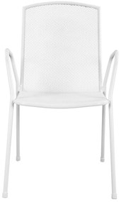Καρέκλα - Πολυθρόνα ELIJAH C5005.02 Μεταλλική Λευκή 54x62x89Υ εκ. 54x62x89 εκ.