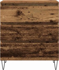 vidaXL Πλαϊνό γραφείο Παλιό ξύλο 60 x 35 x 70 cm Επεξεργασμένο ξύλο