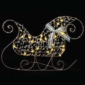 vidaXL LED Ελάφια με 60 LED 3 pcs Θερμό λευκό PET