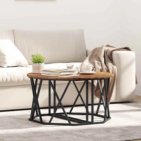 vidaXL Τραπέζι Καφέ από Παλαιό Ξύλο 80x80x42 εκ.