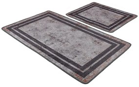 Πατάκια Μπάνιου Sione 359CHL5282 (Σετ 2τμχ) Grey L'essentiel Maison 60x100cm Πολυέστερ