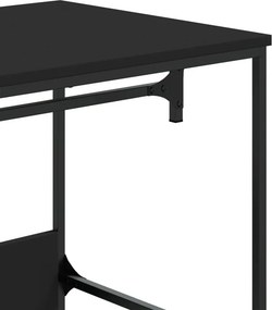 vidaXL Ντουλάπα Μαύρη 90 x 50 x 180 εκ. από Επεξ. Ξύλο