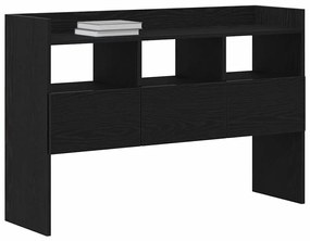 vidaXL Πλαϊνό γραφείο Μαύρο 105 x 30 x 70 εκ Επεξεργασμένο ξύλο