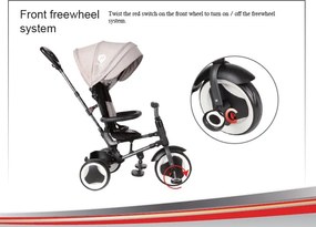 Rito Deluxe 3 in 1 driewieler Junior Black/Blue