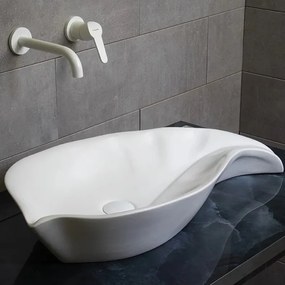 Fyllo White Matt 75x37 - Επιτραπέζιος νιπτήρας