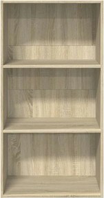 vidaXL Βιβλιοθήκη Sonoma Δρυς 60x30x114 εκ. από Επεξεργασμένο Ξύλο
