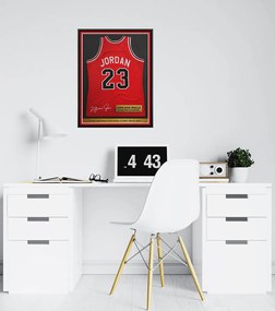 Ξύλινο Κάδρο Jersey Jordan 23 30X40cm SNK57