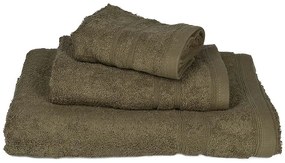Πετσέτα ΚΟΜΒΟΣ Πεννιέ 500γρ/μ2 Χακί Χειρός 30x50