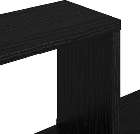 vidaXL Κρεμαστά ράφια 2 τμχ. Μαύρη Δρυς 80 x 15 x 30 εκ