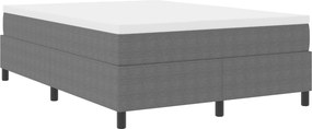 vidaXL Κρεβάτι πλατφόρμα Ανοιχτό γκρι 140 x 190 cm