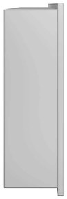 vidaXL Νίτσα Μπάνιου Ασημί 90 x 30 x 9.5 εκ. Ανοξείδωτο ατσάλι