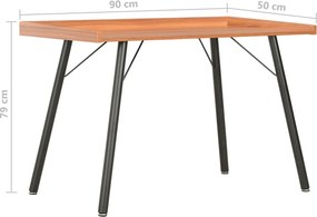 vidaXL Γραφείο Καφέ 90 x 50 x 79 εκ.