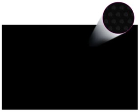 vidaXL Κάλυμμα Πισίνας Ορθογώνιο Μαύρο 800 x 500 εκ. από Πολυαιθυλένιο