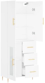 vidaXL Ντουλάπι Λευκό 69,5x34x180 εκ. από Επεξεργασμένο Ξύλο