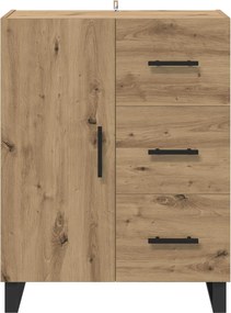 vidaXL Πλαϊνό γραφείο Artisan Oak 69,5 x 34 x 90 εκ.