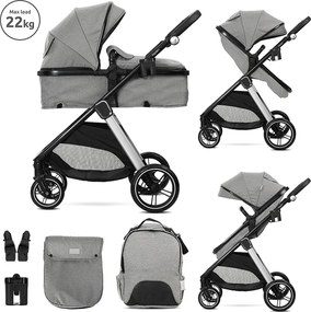 BABY STROLLER ASPEN GREY 2in1 with transformable s