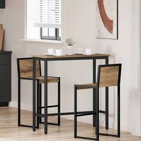 vidaXL τραπέζι Artisan Oak 100 x 40 x 100,5 εκ