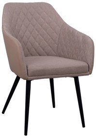 ΠΟΛΥΘΡΟΝΑΚΙ CHARLES HM8522.07 ΜΕ ΥΦΑΣΜΑ ΜΠΕΖ & PU ΜΠΕΖ 57x63x83Υ εκ.