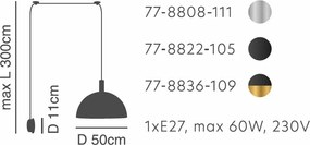 Απλίκα Τοίχου Homelighting 77-8808 Nickel/Black