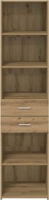 vidaXL Highboard Artisan Oak 45 x 42,5 x 185 εκ. Επεξεργασμένο ξύλο