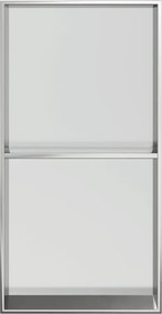 vidaXL Εσοχή Ντους Βουρστ. Ασήμι 32x62x9 εκ. Αν. Ατσάλι