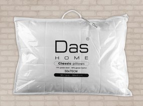 Μαξιλάρι Πουπουλένιο Μέτριο (50x70) Das Home Classic 1021
