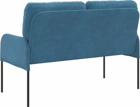 vidaXL Καναπέδες με μαξιλάρι 110cm Μπλε Κόντρα πλακέ