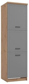 Στήλη Κουζίνας Valencia BD60 Artisan - Γκρί Ματ 60x59,5x218,5 εκ. 60x59.5x218.5 εκ.