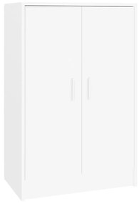 Παπουτσοθήκη Λευκή 60 x 35 x 92 εκ. από Μοριοσανίδα - Λευκό