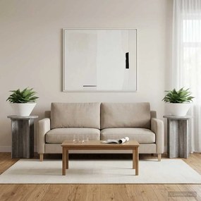 vidaXL Βάση φυτών 2 pcs Γκρι Sonoma Ø29,5 x 40 εκ. Επεξεργασμένο Ξύλο