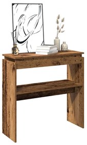 Τραπεζάκι Κονσόλα Παλιό Ξύλο 102x30x80 εκ. από Μοριοσανίδα