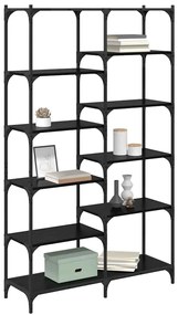 vidaXL Ράφι Βιβλίων Μαύρη δρυς 100 x 32 x 170 εκ Επεξεργασμένο ξύλο