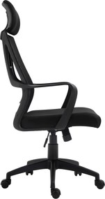 BF2950W Πολυθρόνα Γραφείου Διευθυντή, Mesh Μαύρο   1τμχ