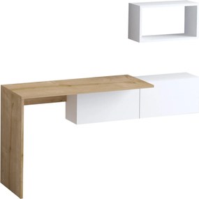 Γραφείο Λευκό / Δρυς TIFF 145x45x74