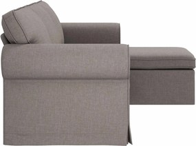 vidaXL Καναπές Taupe 245 x 138 x 80 εκ ύφασμα