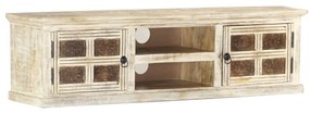 vidaXL Έπιπλο Τηλεόρασης 130 x 30 x 36 εκ. από Μασίφ Ξύλο Μάνγκο