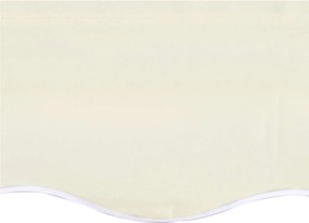 vidaXL Ανταλλακτικό Ύφασμα Τέντας Κρεμ 580x345 εκ. Πολυεστέρας